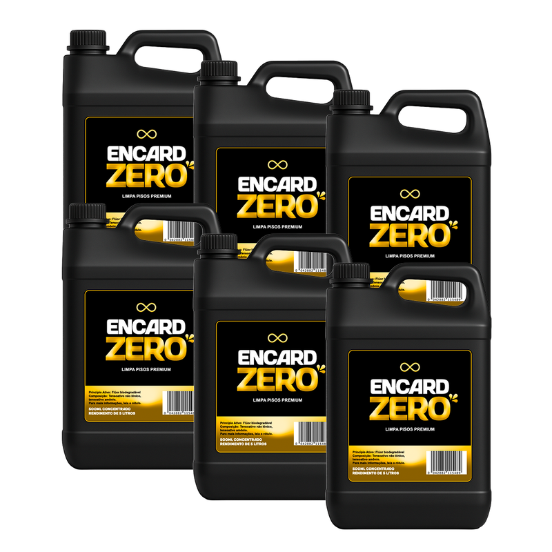Kit 6 Limpa Pisos e Encardidos ENCARD ZERO Premium